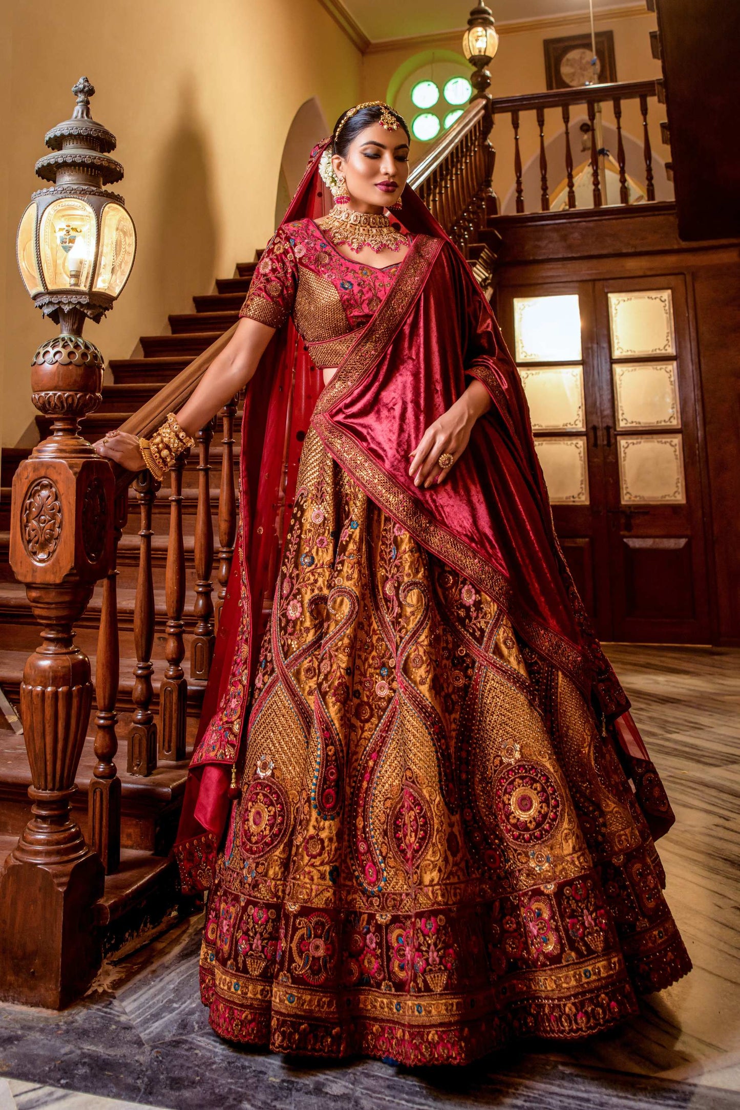 Parnika India Bridal Zari Lehenga