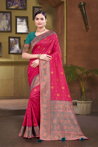 Emphasizes the beauty of color combinations rapier silk saree -25389