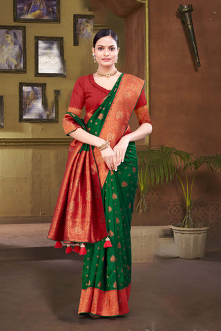 Emphasizes the beauty of color combinations rapier silk saree -25389