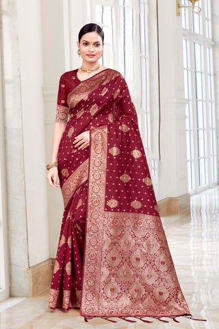 Conveys a flowing blend of colors, ideal for multicolored designs rapier silk saree -25459