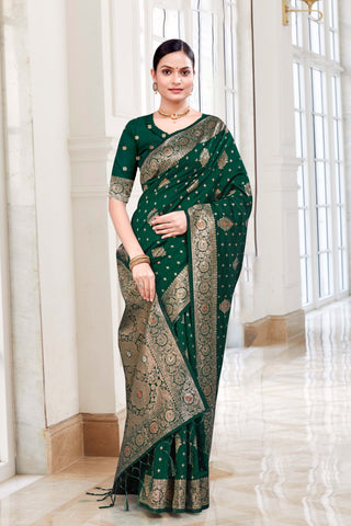 Conveys a flowing blend of colors, ideal for multicolored designs rapier silk saree -25459