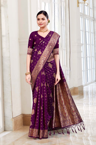 Conveys a flowing blend of colors, ideal for multicolored designs rapier silk saree -25459