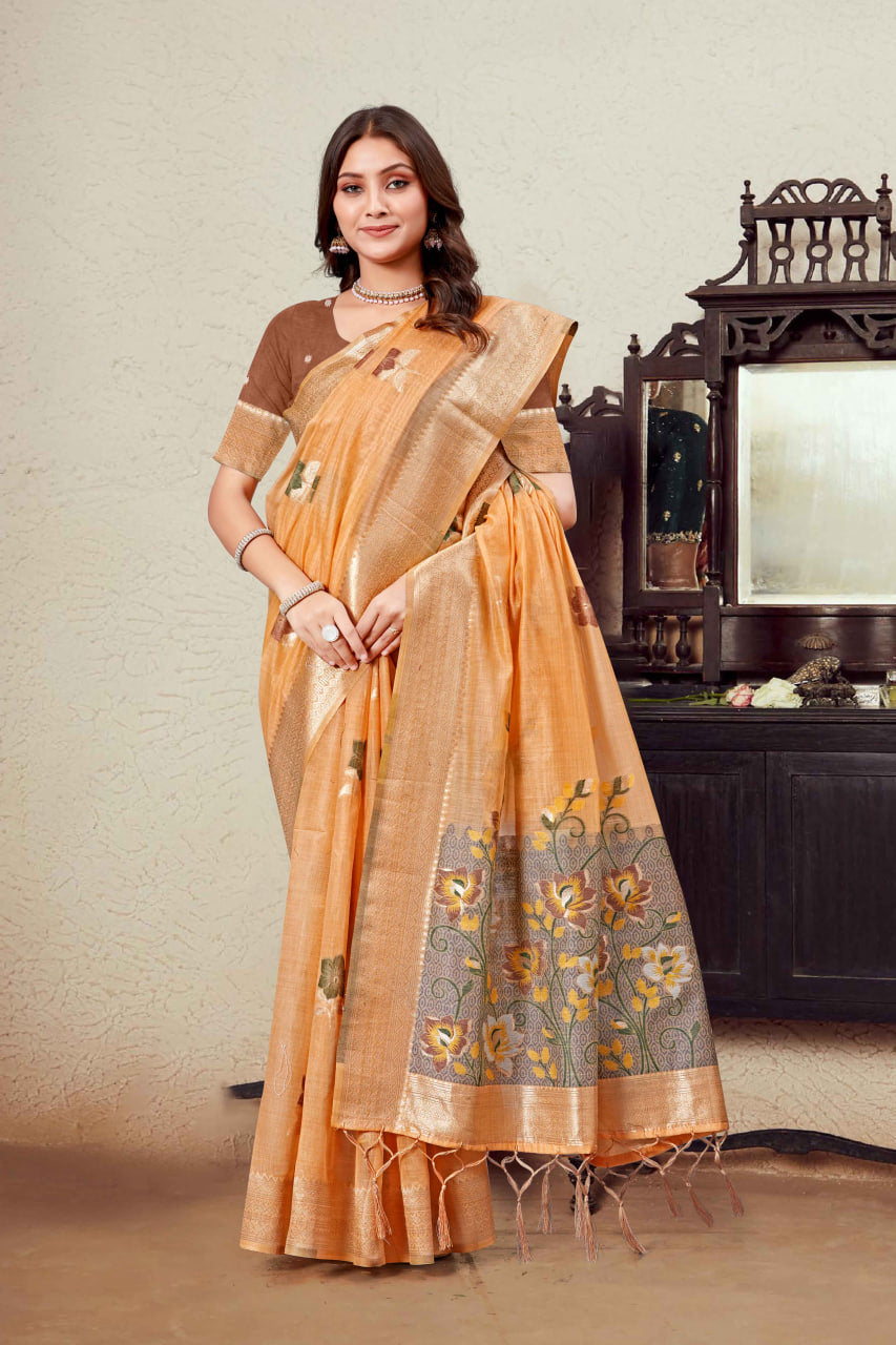 Linen Cotton Sarees