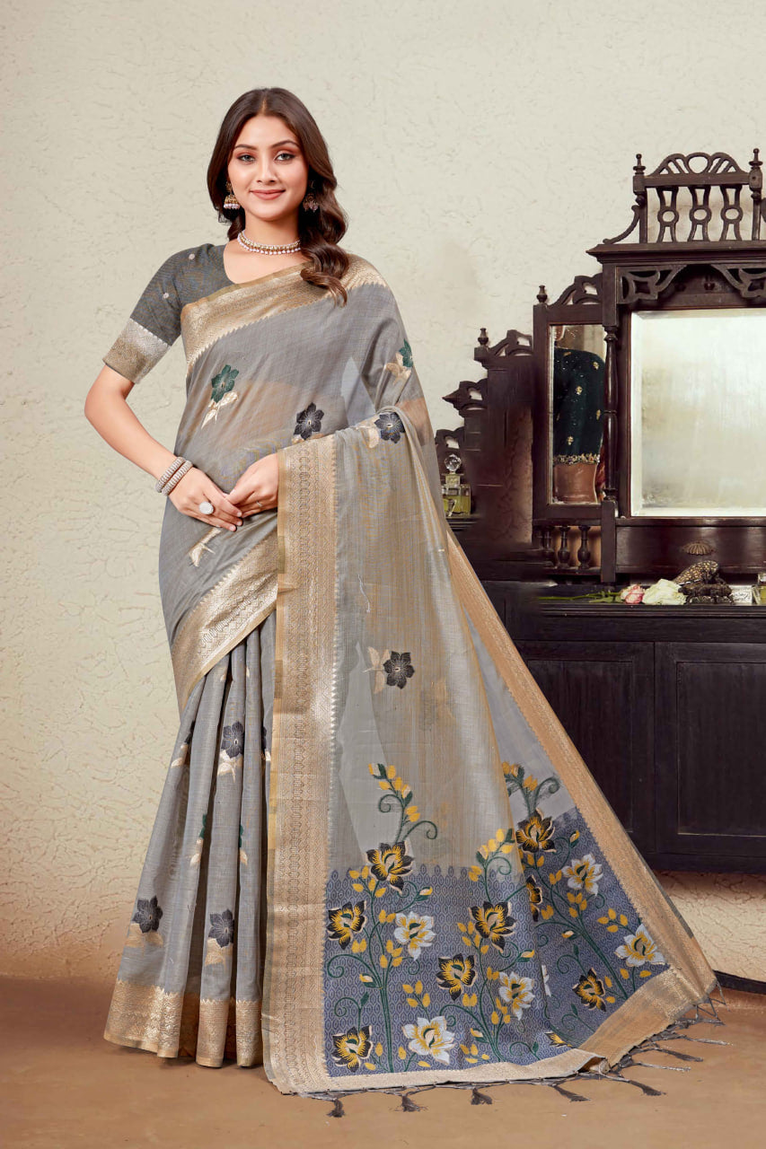 Linen Cotton Sarees