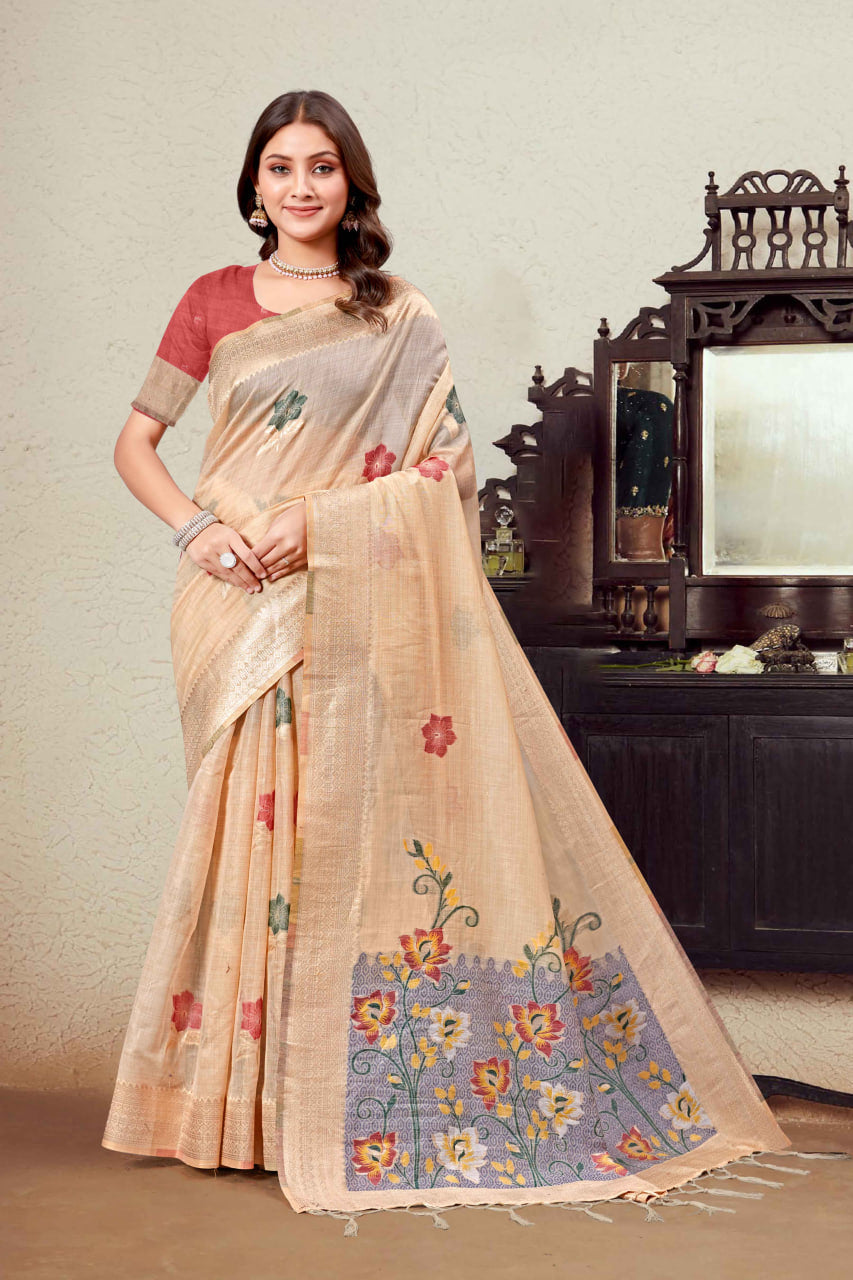 Linen Cotton Sarees